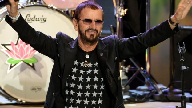 Ringo Starr mural unveiled at the Beatles' fan spot - BBC News