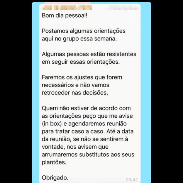 Mensagem de Whatsapp