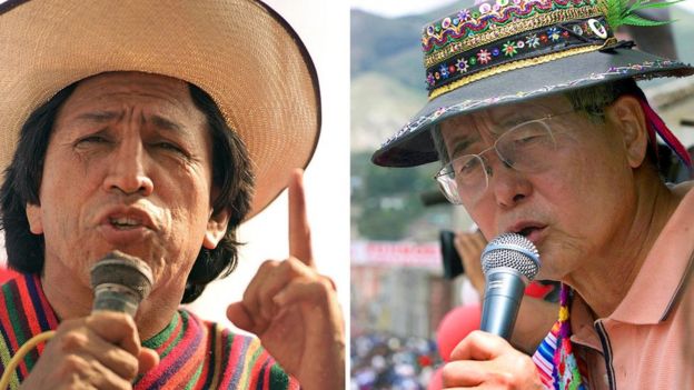 Alejandro Toledo y Alberto Fujimori