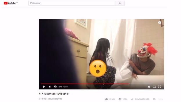 Vídeo de pegadinha com criança