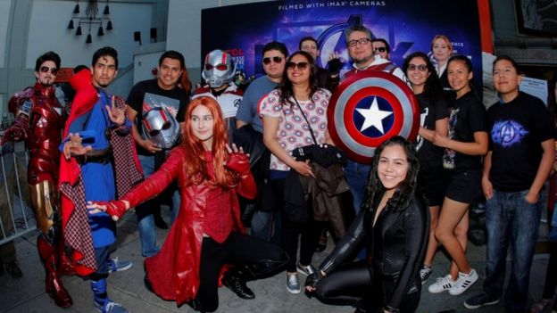 Fanáticos de Avengers.