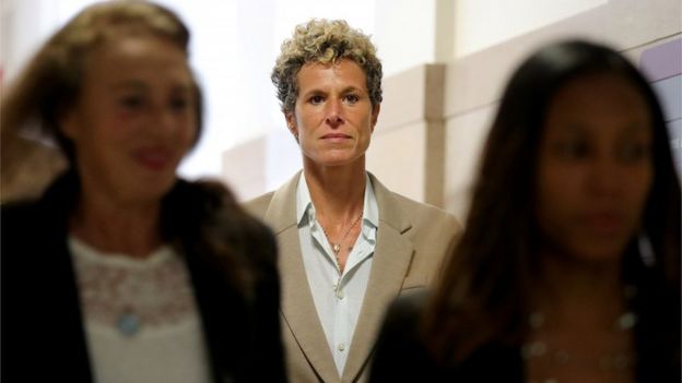 Andrea Constand in courthouse