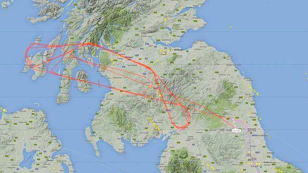 Mystery plane over Scotland was RAF training flight BBC News