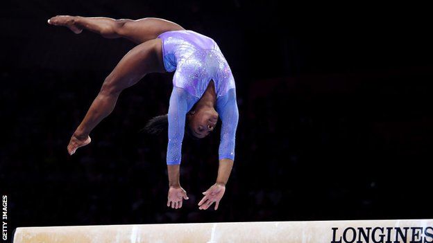 Biles won four gold medals and one bronze at Rio 2016