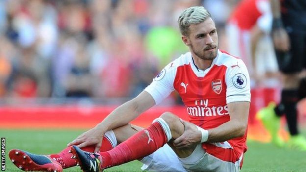 Mchezaji wa kiungo cha kati wa Arsenal kutoka Wales -Aaron Ramsey