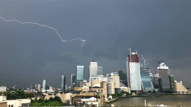 UK Heatwave: Storms Sweep In As Temperatures Cool - BBC News