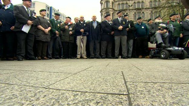 The rally was organised by the Justice for Northern Ireland Veterans Group