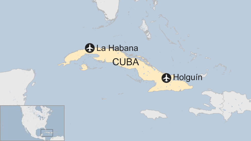 Mapa La Habana - Holguín