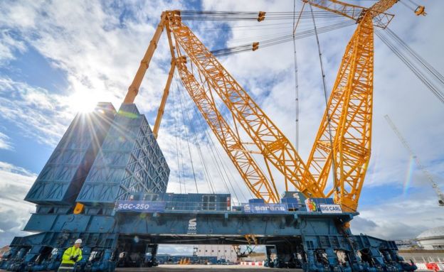 Hinkley Point: World's Largest Crane Begins Work In Somerset - Bbc News