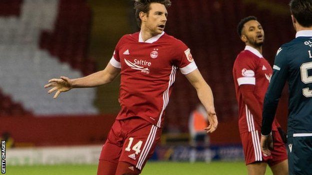 Ash Taylor made 177 appearances in his two spells with Aberdeen