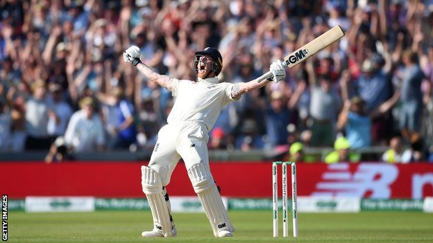 Stokes celebrates winning the third Ashes Test against Australia after an innings described as one of the greatest in cricket history