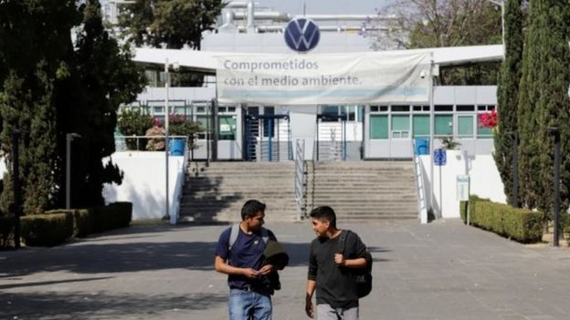 Una planta de Volkswagen en México cerrada