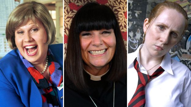 Left-right: Matt Lucas, Dawn French, Catherine Tate