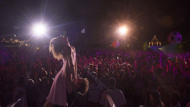 Dancers at Secret Cinema's Dirty Dancing event