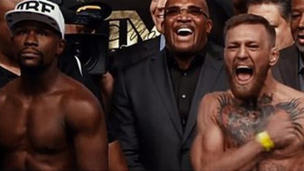 Mayweather na McGregor kulia muda mfupi baada ya mkutano wao