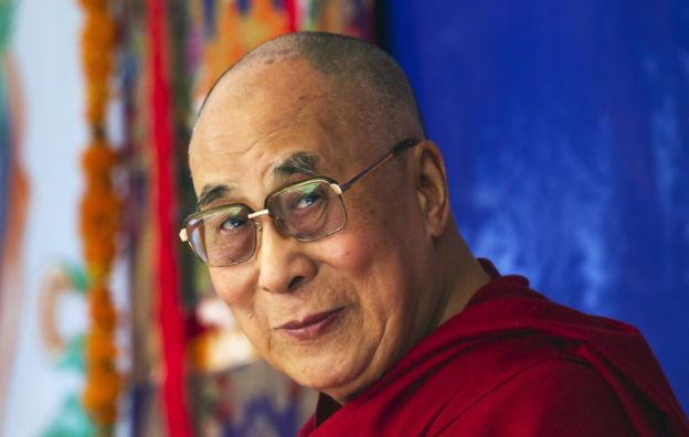 Tibetan spiritual leader the Dalai Lama arrives at a Tibetan school, his first public function after his return last week from Minnesota in the United States where he had a thorough medical checkup, in Dharamsala, India, Saturday, 10 October 2015