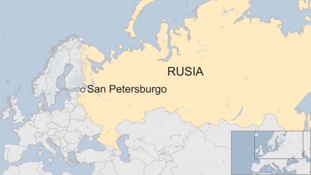 Mapa de San Petersburgo