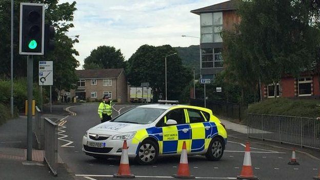 Police cordon in Wellington