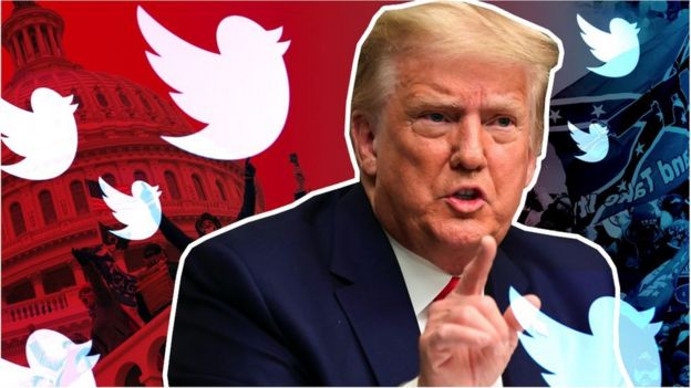 Facebook Suspends Trump Accounts For Two Years Bbc News 