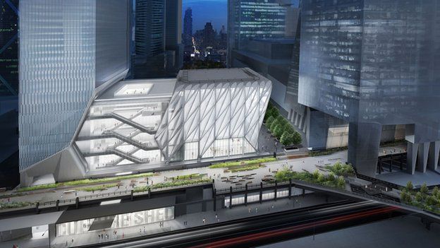 Building work on New York's new Culture Shed has begun