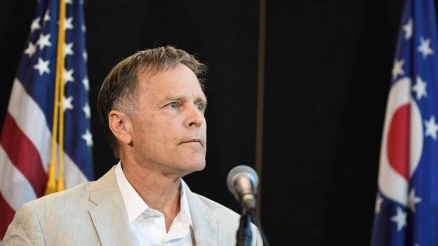 FredWarmbier, father of Otto Warmbier, speaks during a news conference in Cincinnati, Ohio, U.S. June 15