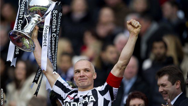 Goodwin captained St Mirren to the League Cup in 2013