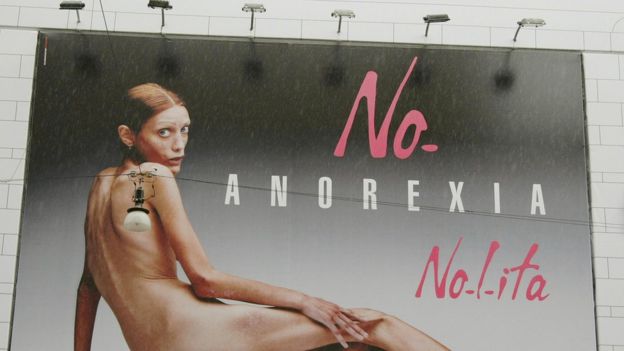 Anuncio contra la anorexia