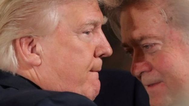 Donald Trump y Steve Bannon