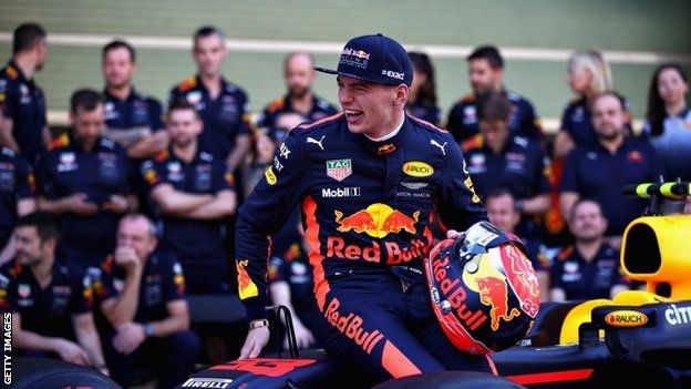 Max Verstappen and Red Bull team