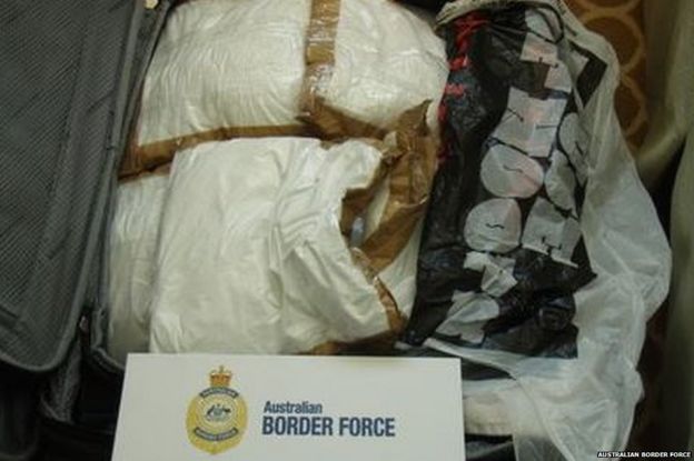Bags of cocaine found on the ship