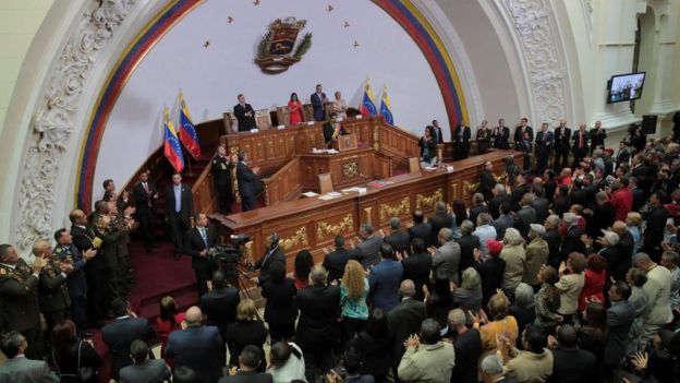 Maduro en la Asamblea Constituyente.