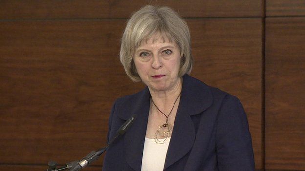 Theresa May at the counter-terrorism conference