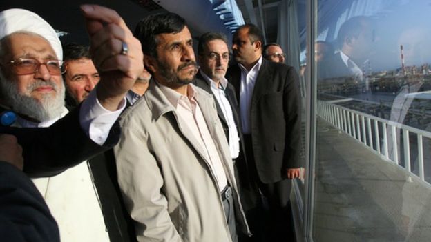 محمود احمدی نژاد در منطقه ویژه اقتصادی پارس