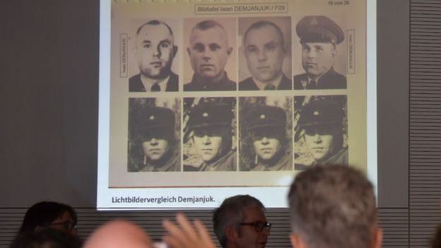 Homens ligados ao partido nazista em fotos tiradas em Sobibor