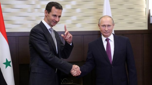 Vladimir Putin y Bashar al-Assad