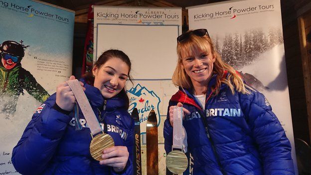 Paralympic skiing champions Menna Fitzpatrick (left) and guide Jen Kehoe are targeting a world title