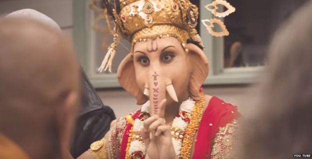 இறைச்சி உண்ணும் விநாயகர்: சர்ச்சையைக் கிளப்பிய விளம்பரம்