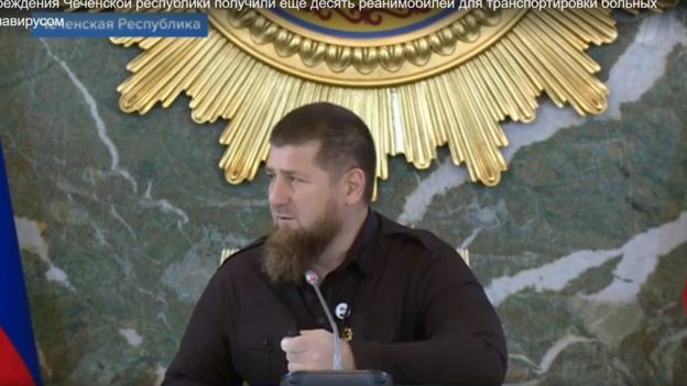 Russian 1tv.ru screenshot - Ramzan Kadyrov