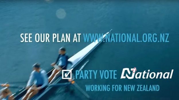 Tangazo la chama cha National Party cha New Zealand