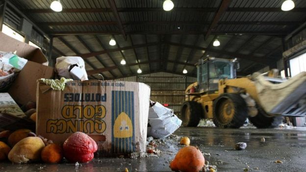 الأطعمة المهدرة