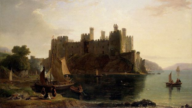 William Daniell's painting of Conwy Castle from 1789