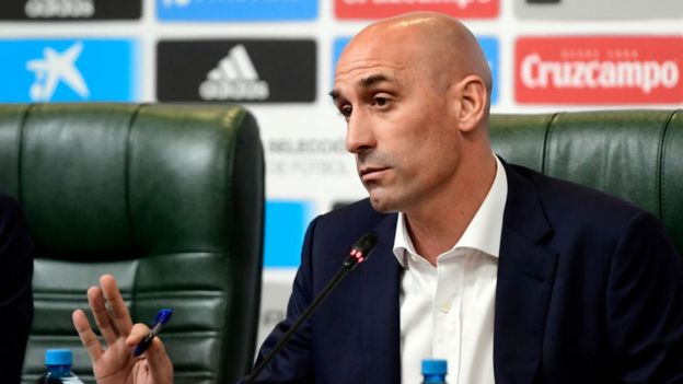 Luis Rubiales, presidente de la Federación Española de Fútbol.