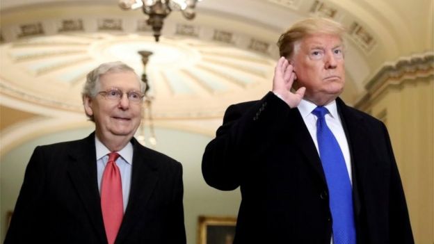 Mitch McConnell y Donald Trump