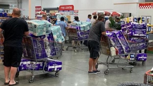 Australians have gone crazy over toilet paper