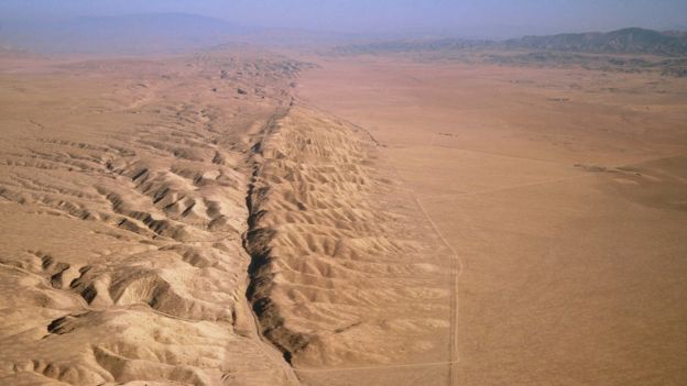 Falha de San Andreas, nos EUA