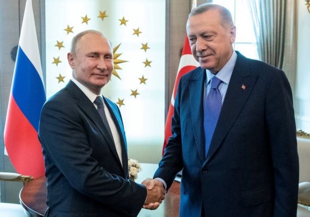 Rusya Devlet Başkanı Vladimir Putin ve Cumhurbaşkanı Recep Tayyip Erdoğan