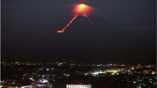 El volcán Mayon