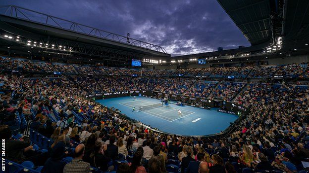 Crowd shot at the Australian Open 2021 final
