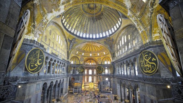 Interior de Hagia Sophia