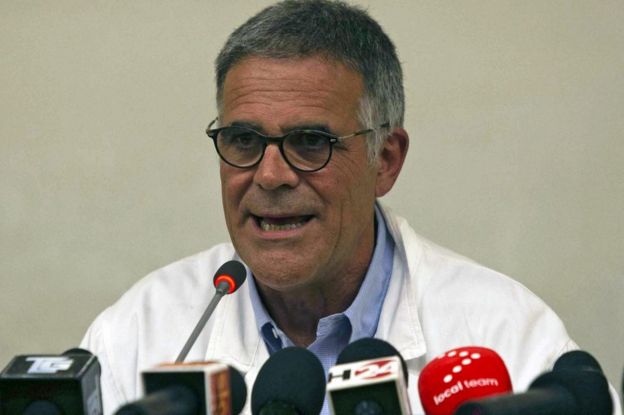 Dr Alberto Zangrillo addresses reporters in Rome, 9 June